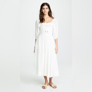 Free People Oasis Dress Midi XS White